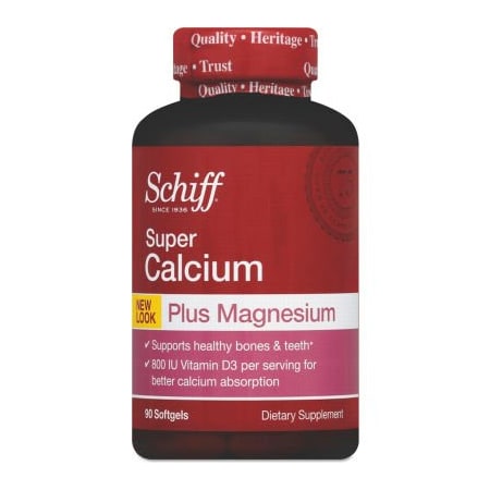 United Stationers Supply Schiff® Super Calcium Plus Magnesium with Vitamin D Softgel, 90 Count SFS11342